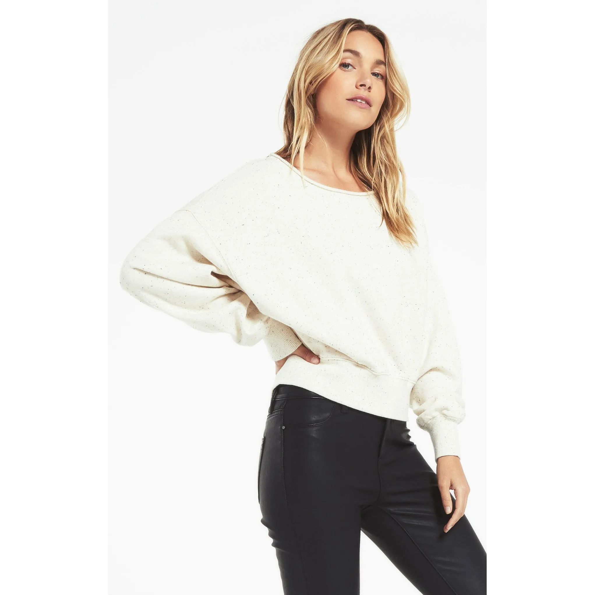 Allie Speckled Sweatshirt