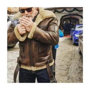 Arnold Schwarzenegger B6 Shearling Brown Jacket