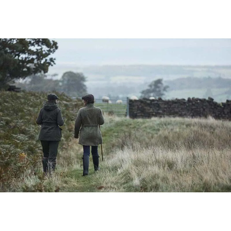 Barbour Fairfield Ladies Wool Tweed Waterproof Jacket - Gardenia