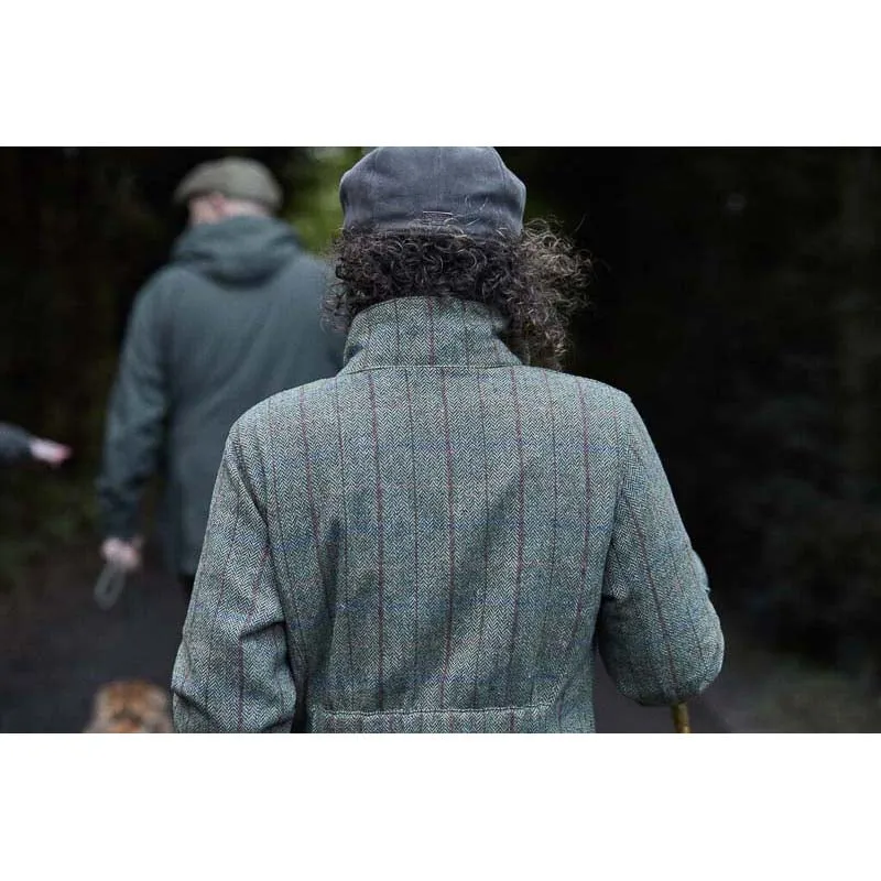 Barbour Fairfield Ladies Wool Tweed Waterproof Jacket - Gardenia