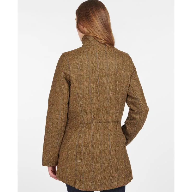 Barbour Fairfield Ladies Wool Tweed Waterproof Jacket - Honey Mustard