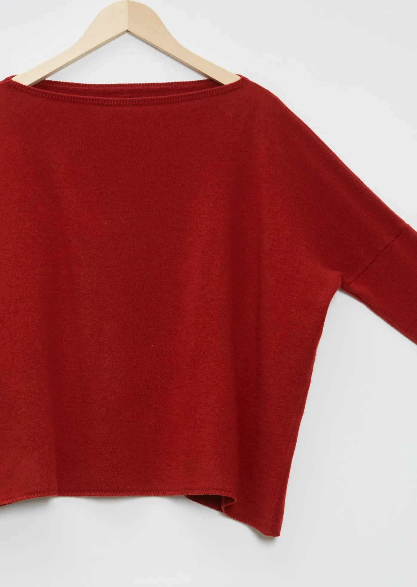 Boat-Neck Pullover WS Cashmere Sweater