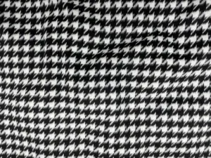 Brushed Houndstooth Wool Blend