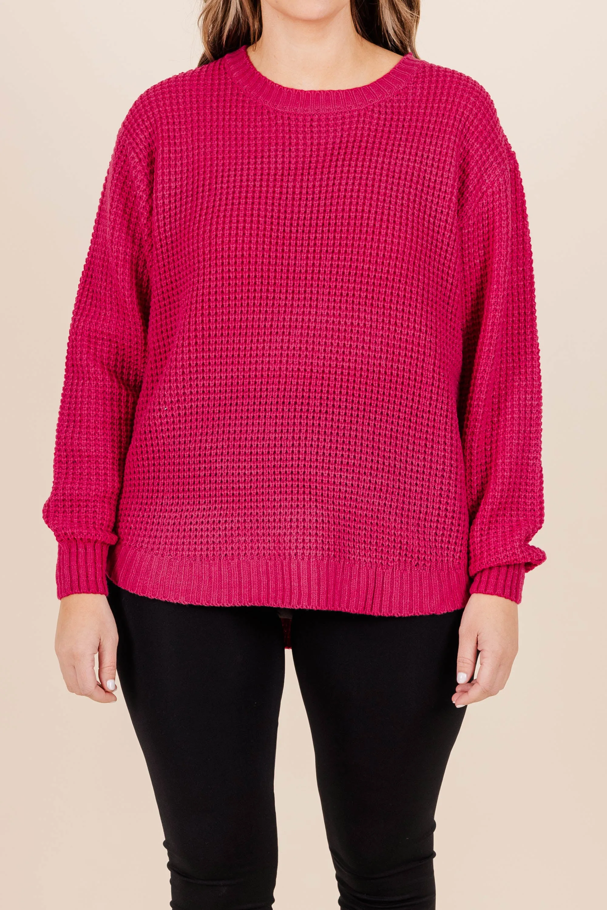 Call Me Tomorrow Sweater, Magenta