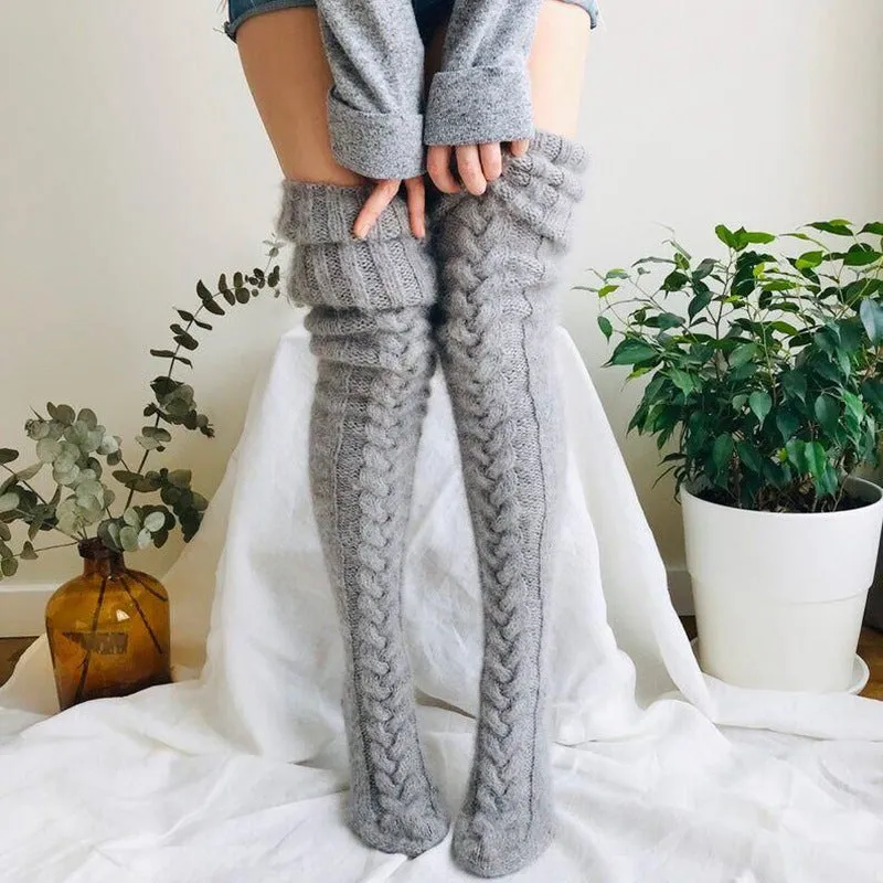 CozyChic Knee Highs - Knitted socks stockings