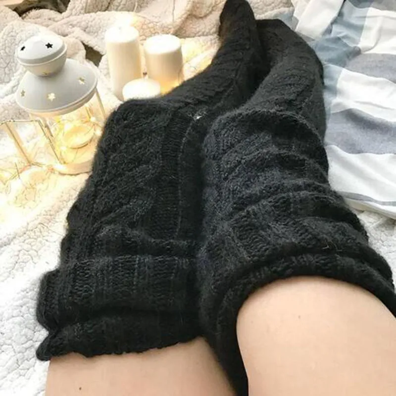 CozyChic Knee Highs - Knitted socks stockings