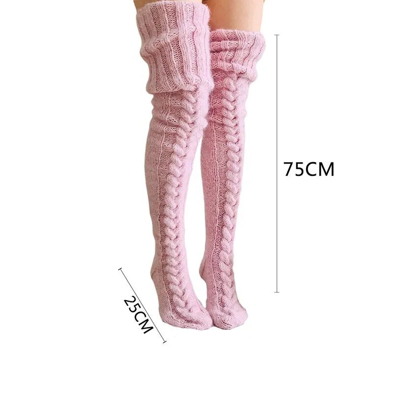 CozyChic Knee Highs - Knitted socks stockings