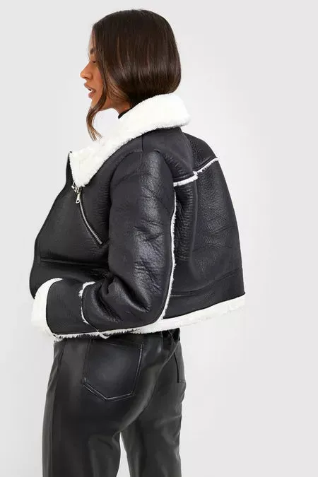 CROPPED AVIATOR JACKET