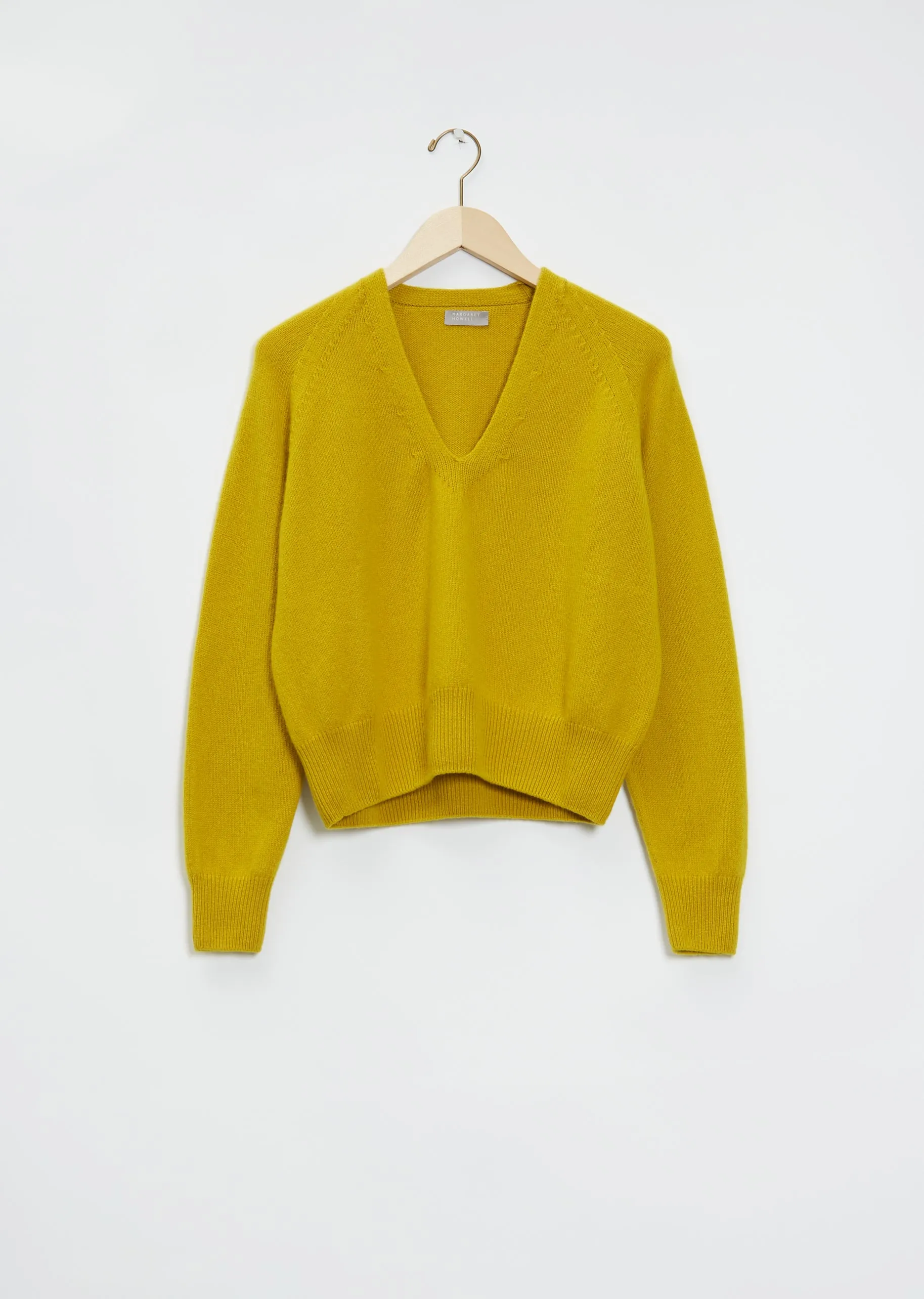 Cropped Cashmere V-Neck