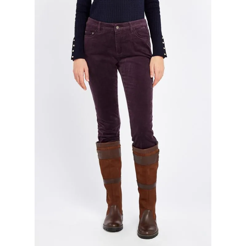 Dubarry Honeysuckle Ladies Stretch Pincord Jeans - Plum