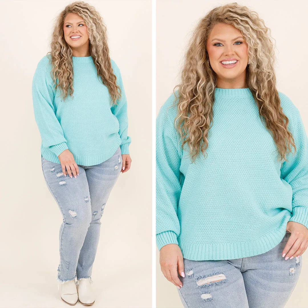 Fall For Me Sweater, Mint