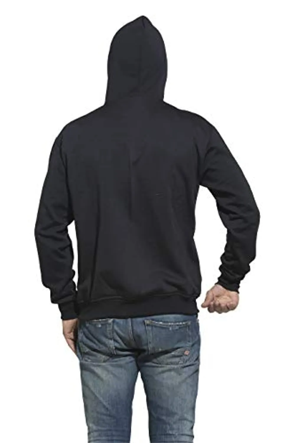 Full Sleeve Kangaroo Pockets Round Neck Hoodie Cotton Sweatshirt