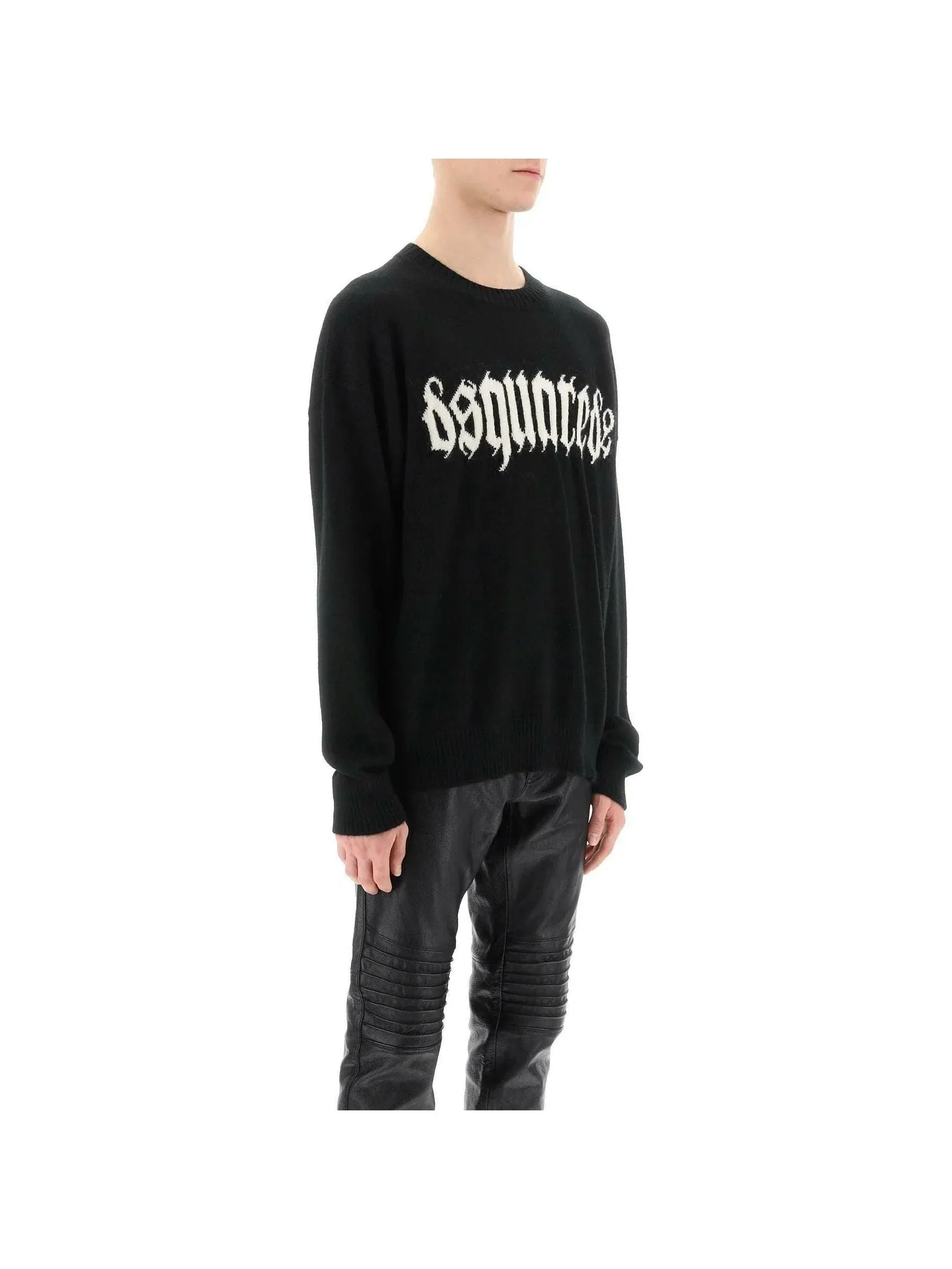 Gothic Logo Knit Sweater