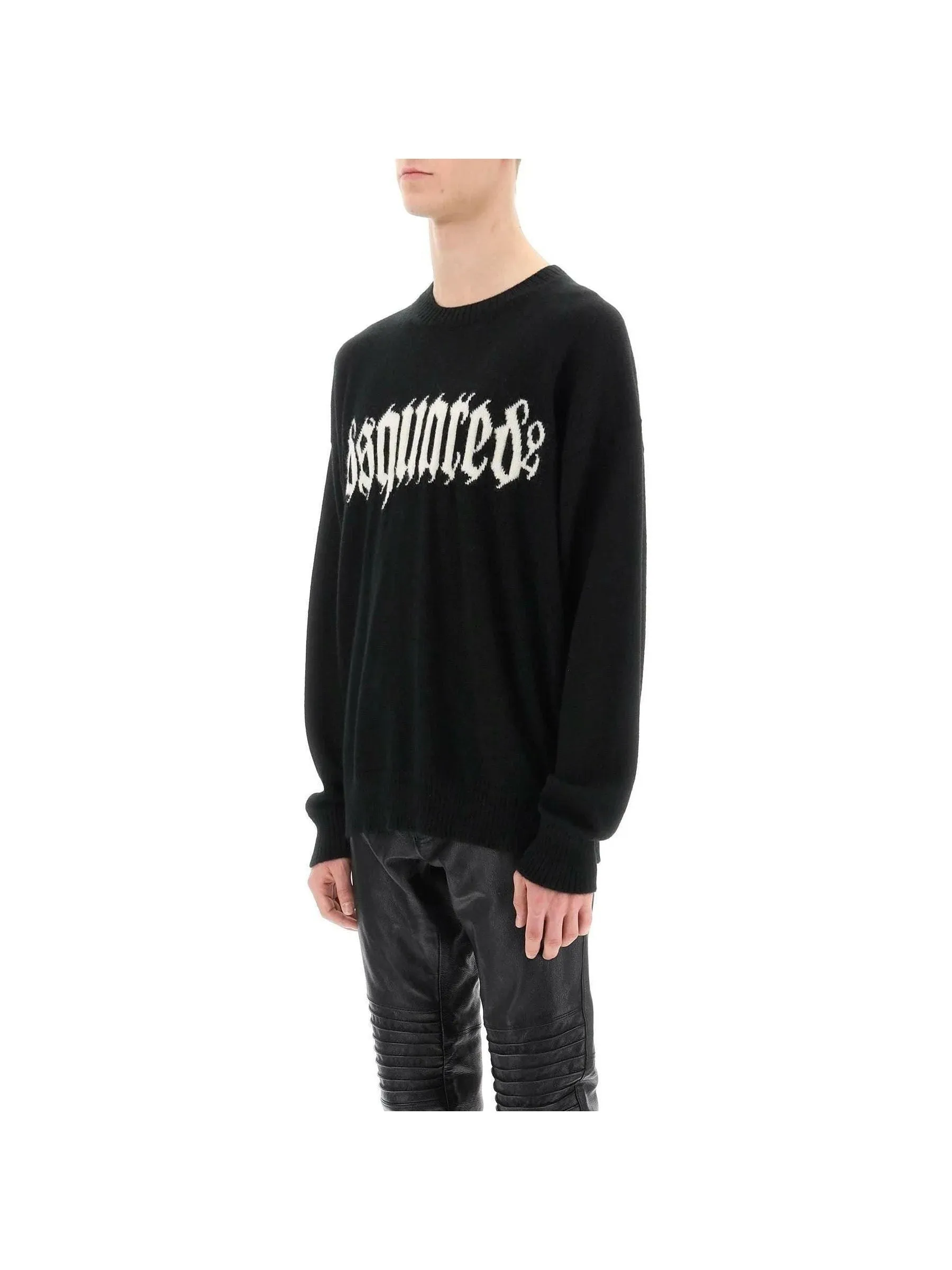 Gothic Logo Knit Sweater