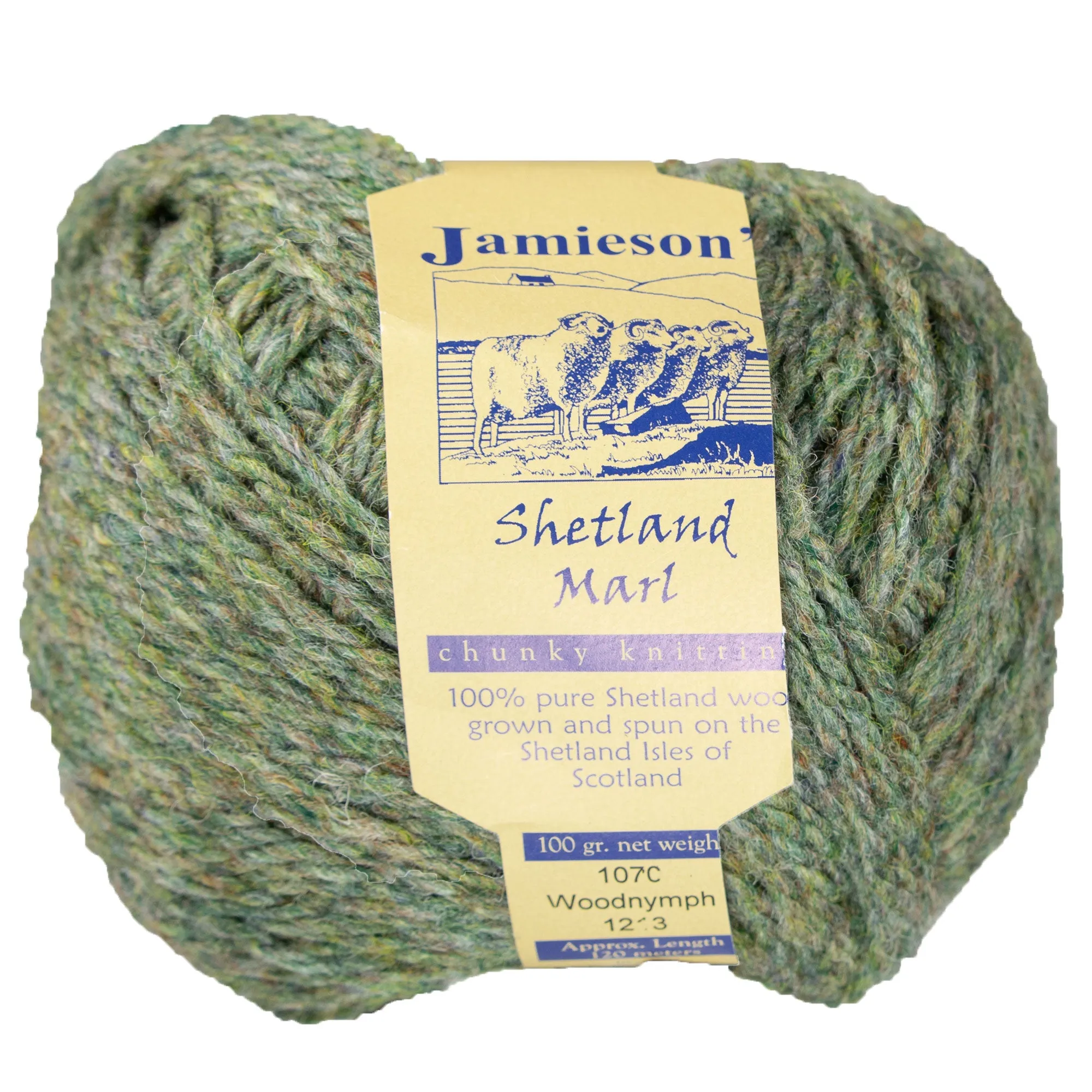 Jamieson's of Shetland Marl Chunky Yarn - 1070 Woodnymph