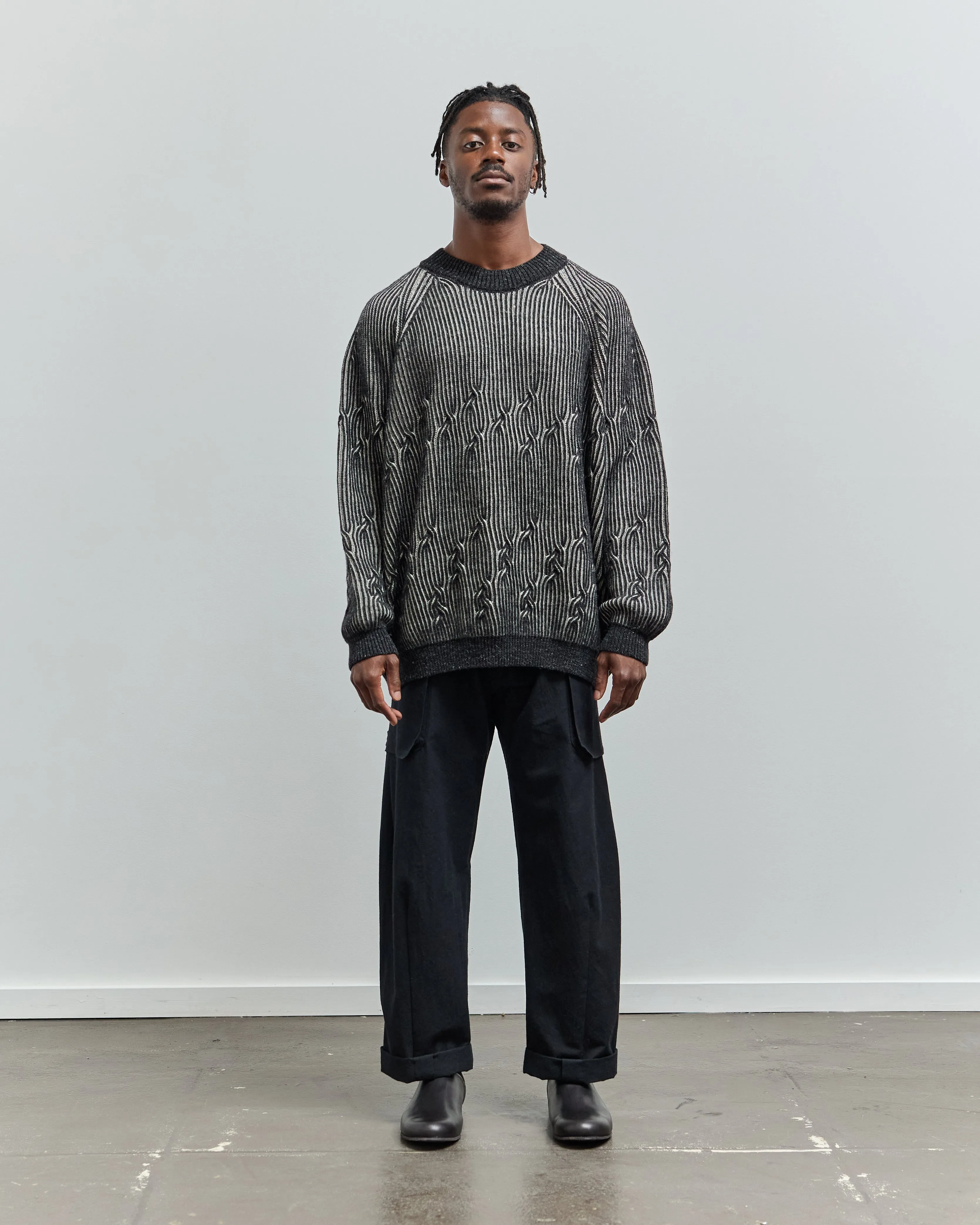 Jan-Jan Van Essche Knit #66, Anthracite /White