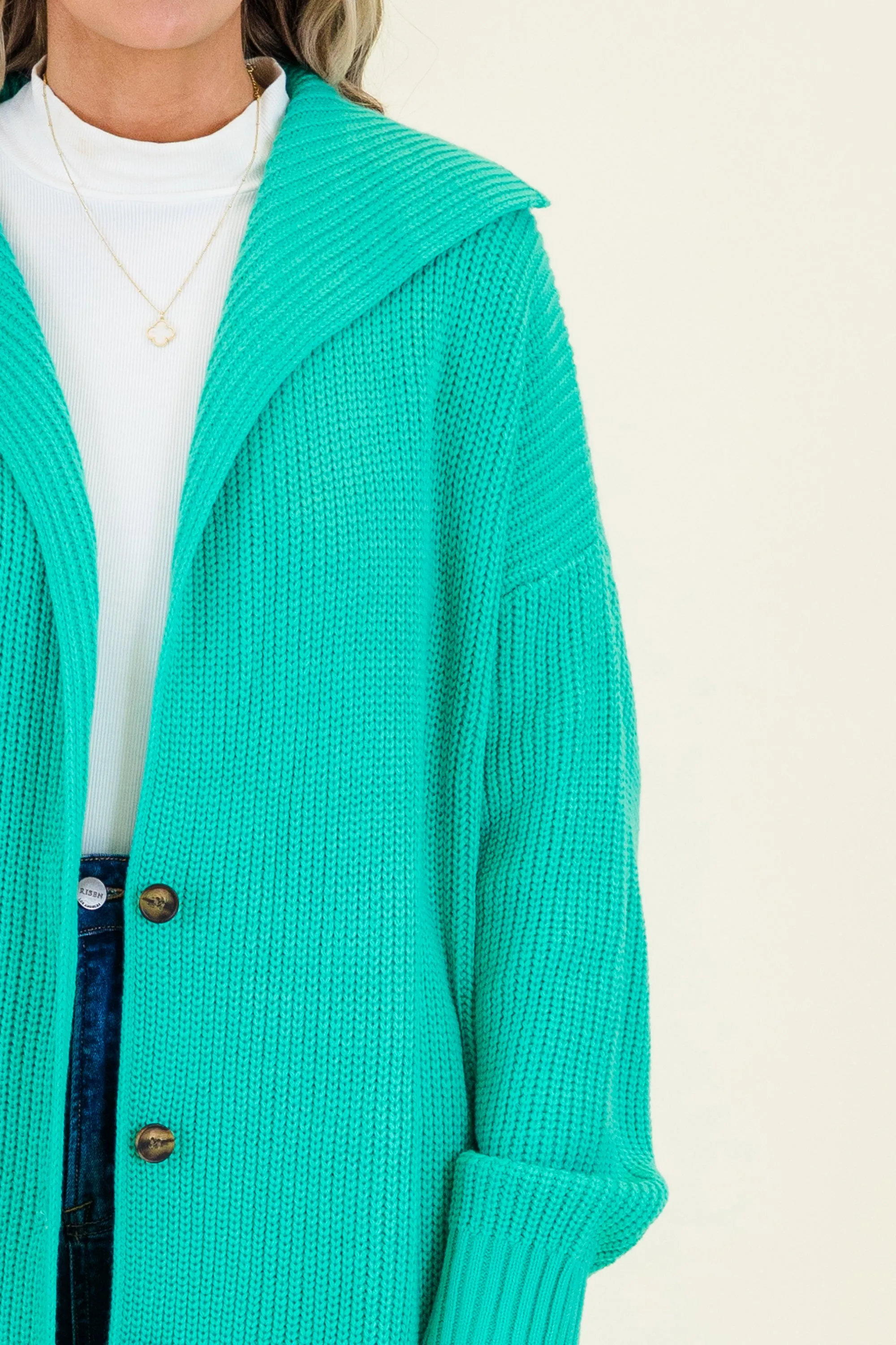 Lost Time Cardigan, Emerald