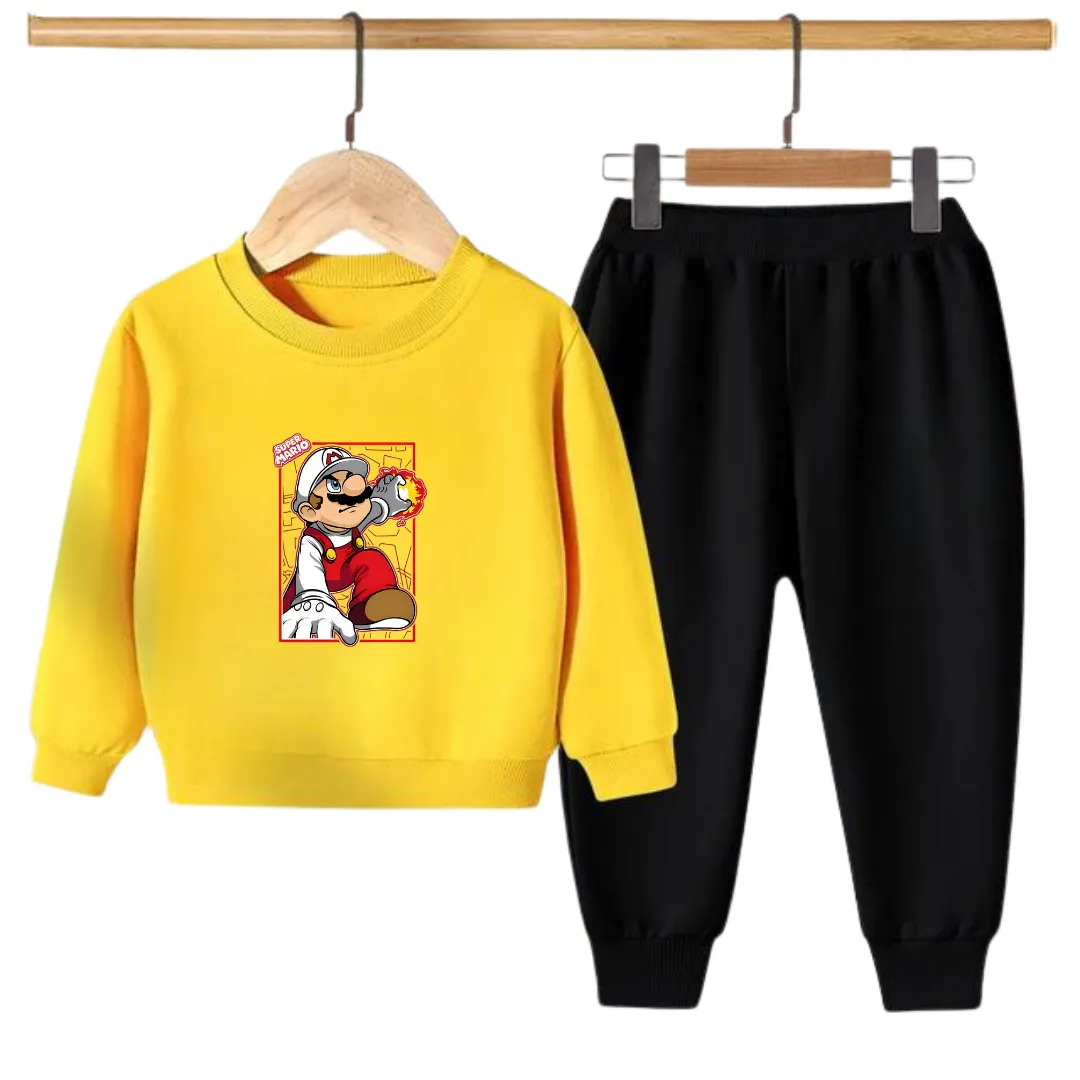 MARIO PRINTED SWEATSHIRT SET