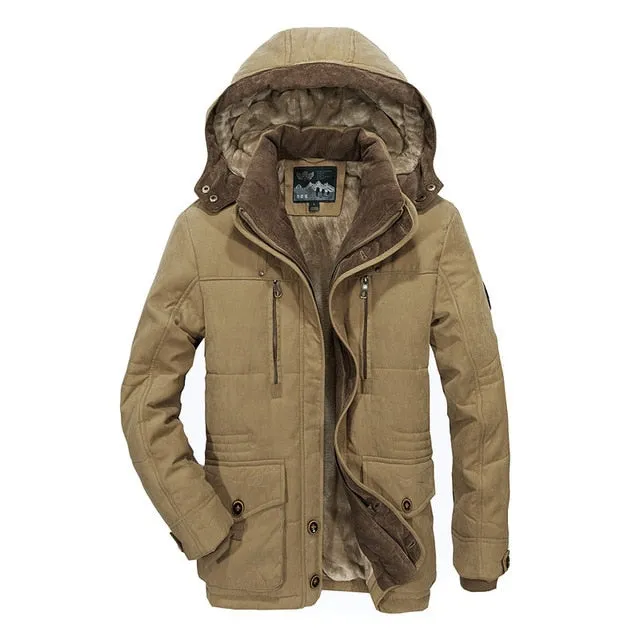 new winter jacket Middle age Men parka Plus thjck warm coat jacket men's casual hooded coats jackets