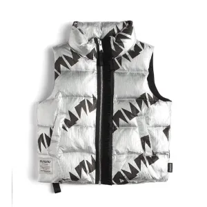 NUNUNU Down Vest Silver