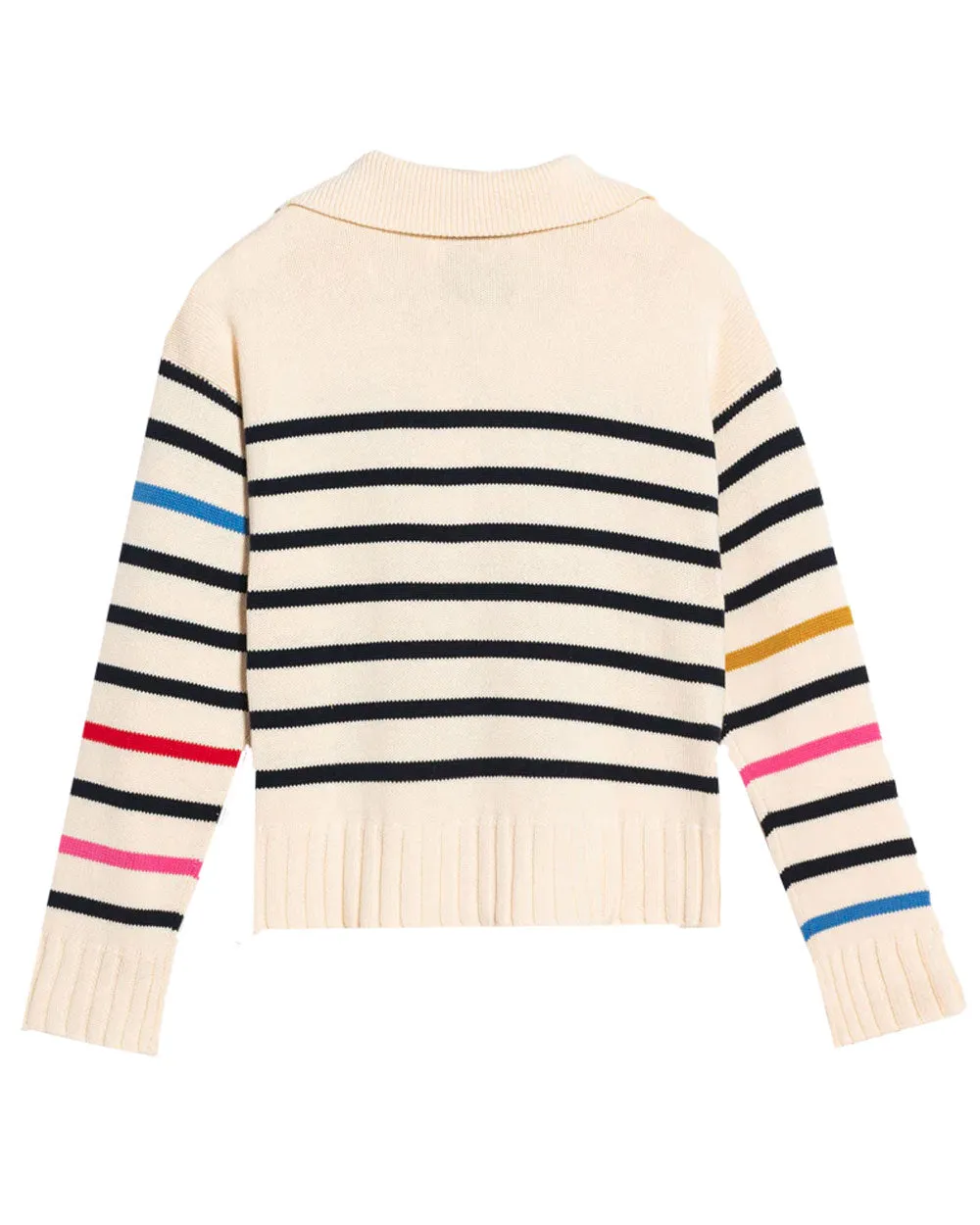 Oat Milk Sydney Striped Pullover