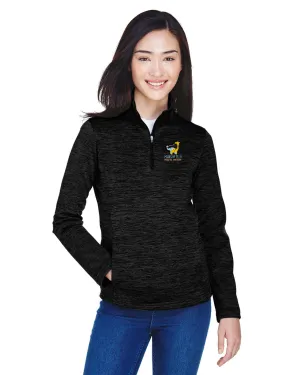 OUTLET-Devon & Jones Ladies Newbury Mélange Fleece Quarter-Zip