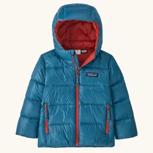 Patagonia Little Kids Hi-Loft Down Sweater Hoody Jacket - Wavy Blue