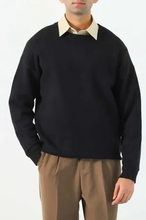 RELAXED CREW NECK SWEATER