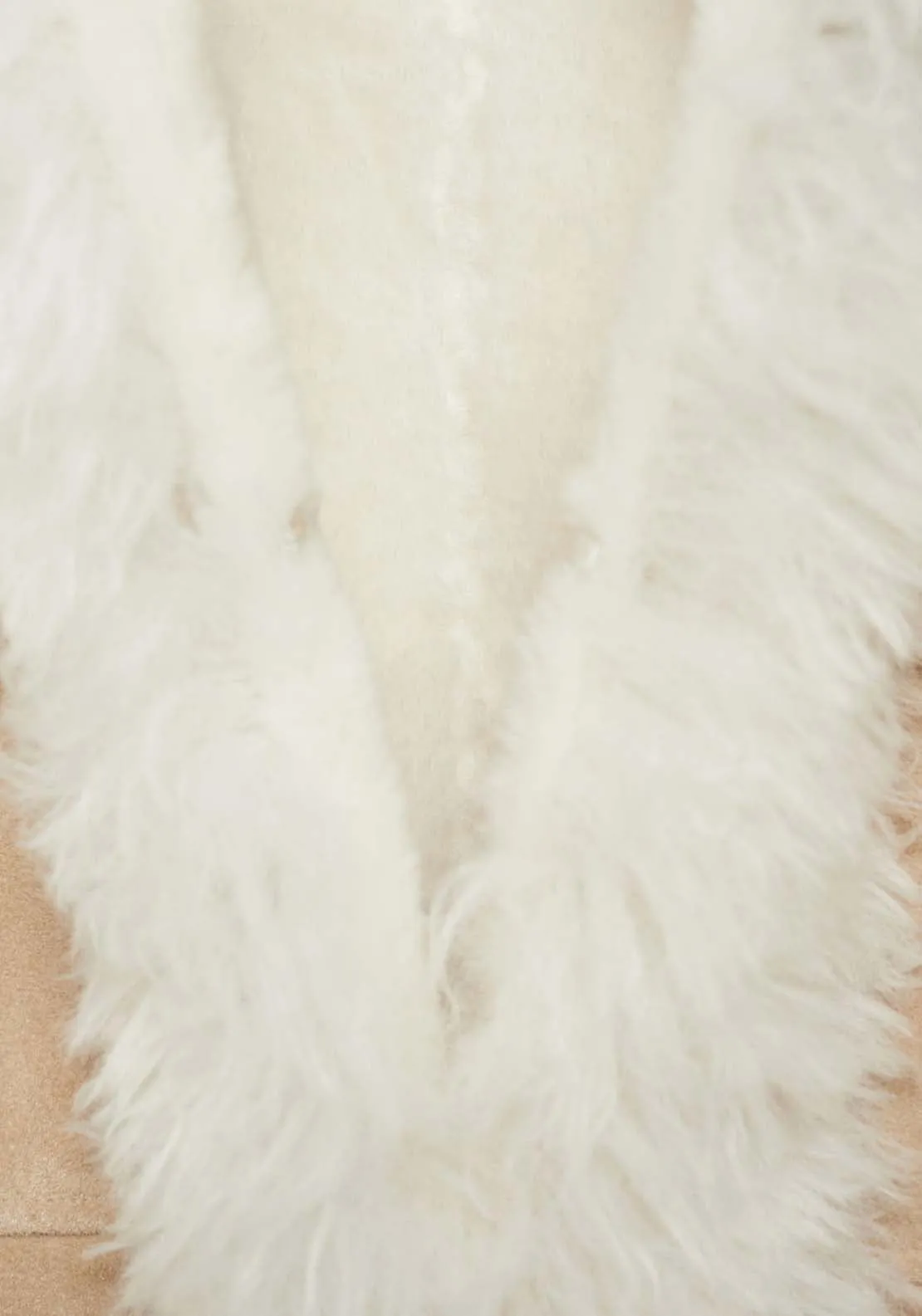 Shearling-lined coat - Light Beige