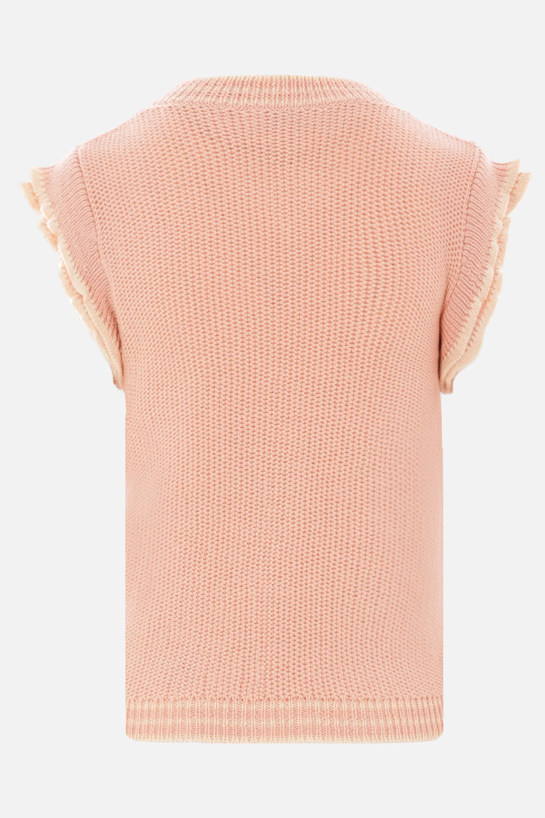 Short-Sleeve Wool Sweater