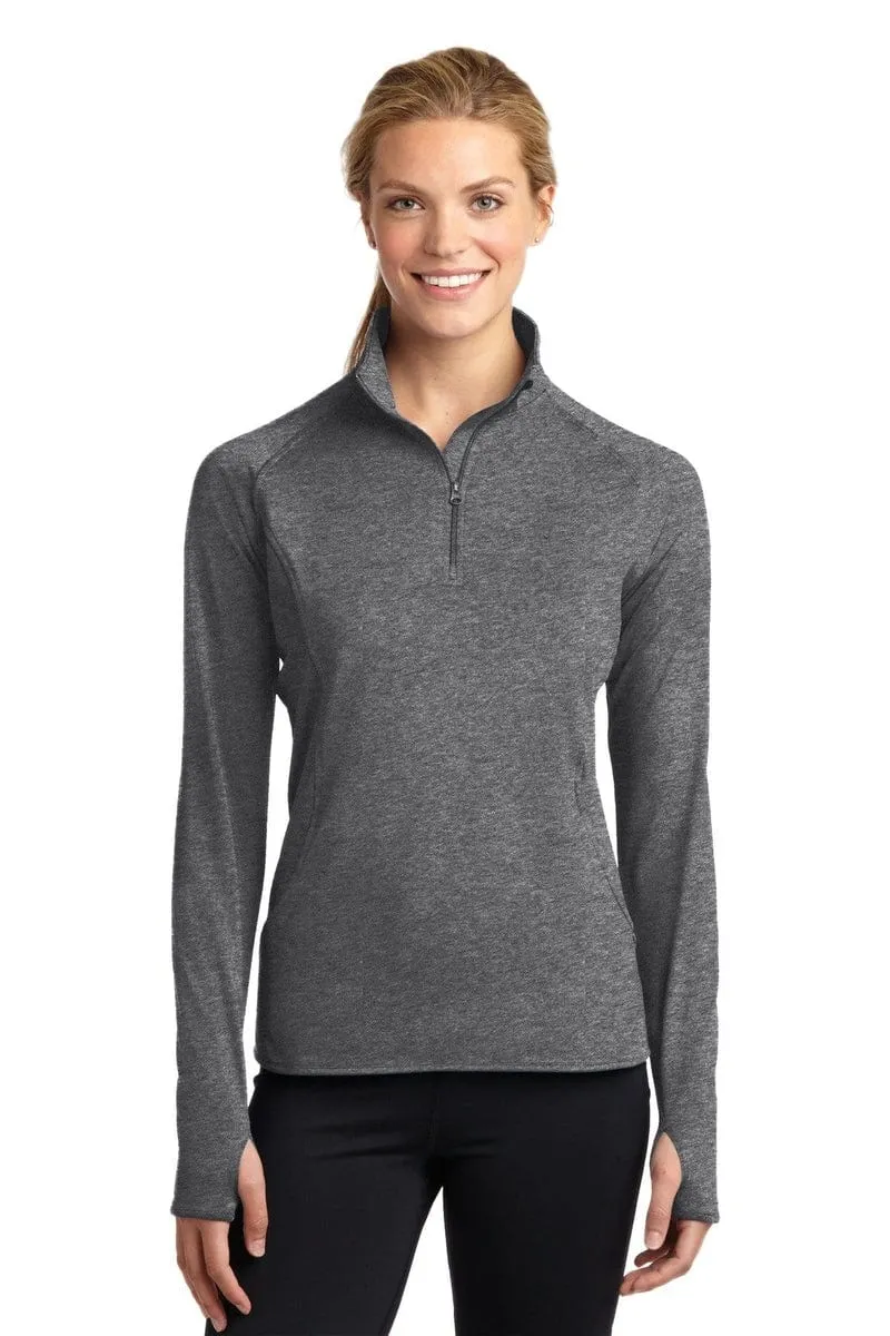 Sport-Tek Ladies Sport-Wick Stretch 1/2-Zip Pullover. LST850.