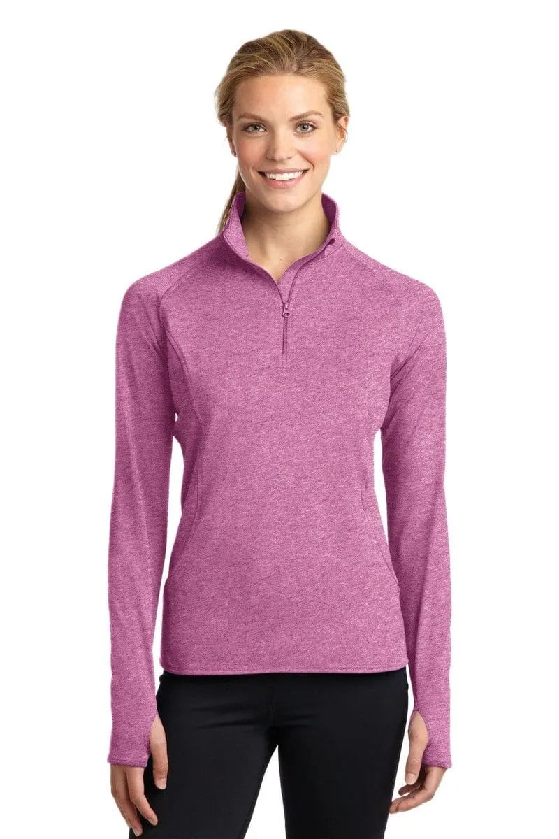 Sport-Tek Ladies Sport-Wick Stretch 1/2-Zip Pullover. LST850.