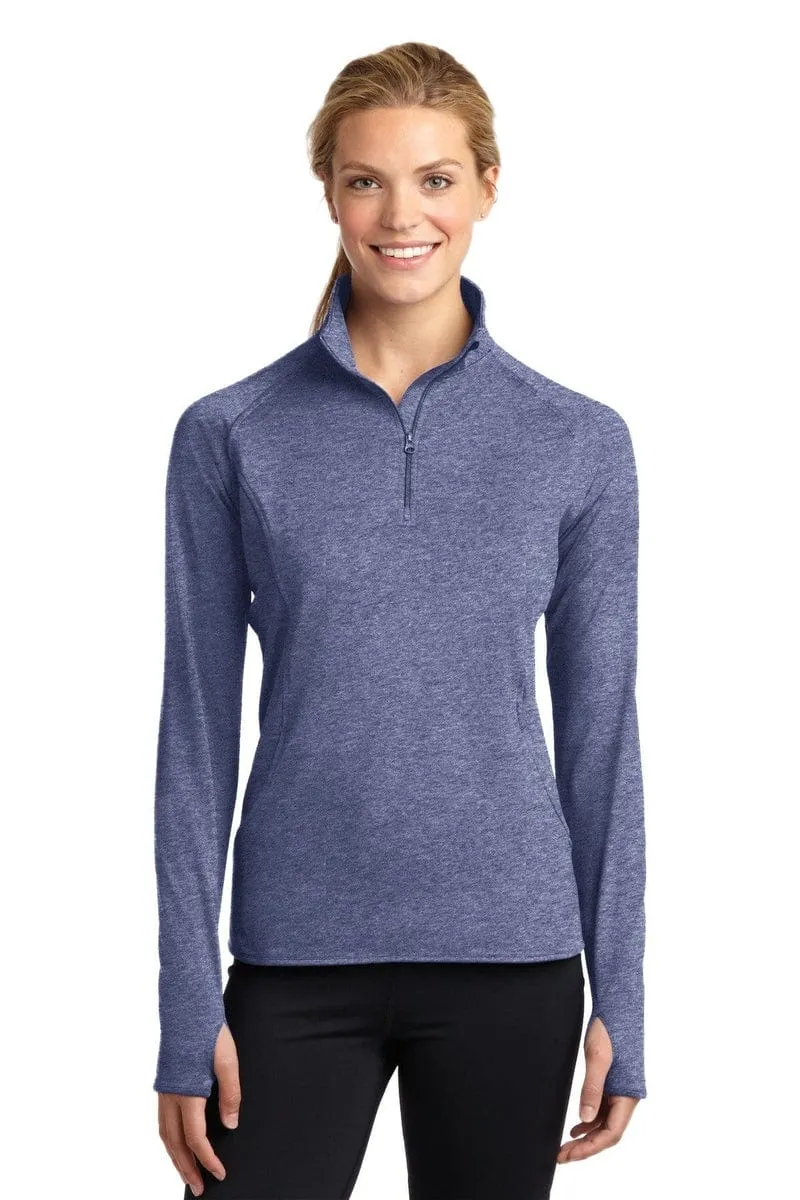 Sport-Tek Ladies Sport-Wick Stretch 1/2-Zip Pullover. LST850.