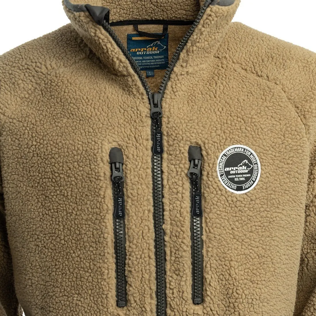 Teddy Pile jacket Unisex (Khaki)