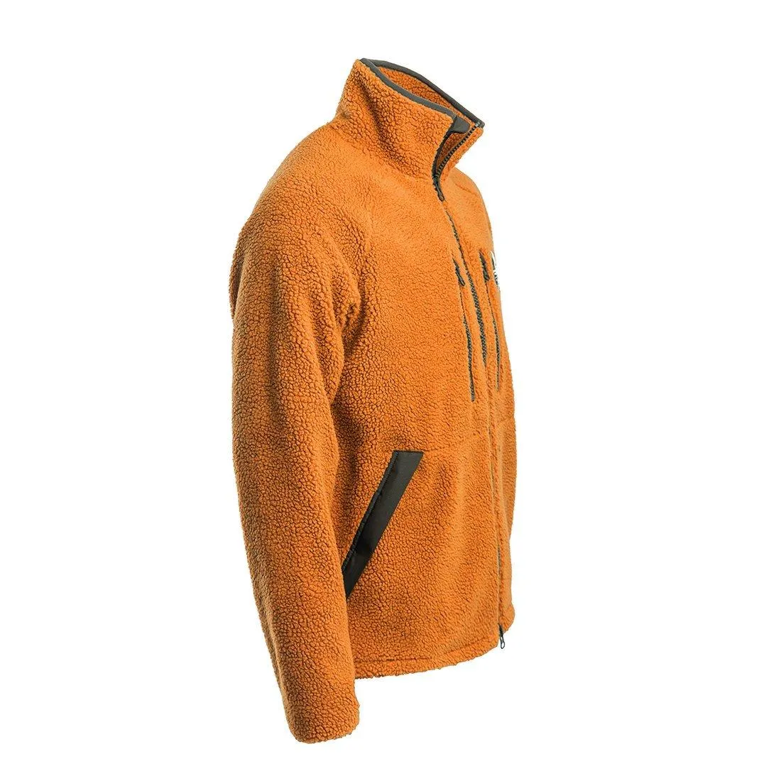 Teddy Pile Unisex Jacket (Orange)