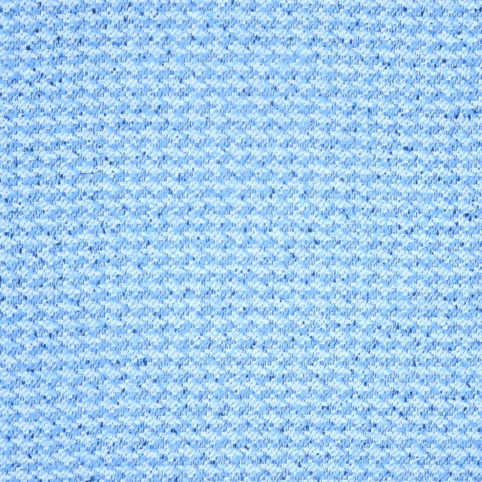 White and Light Blue with Blue Lurex Thread abstract Tweed Bouclé Fabric