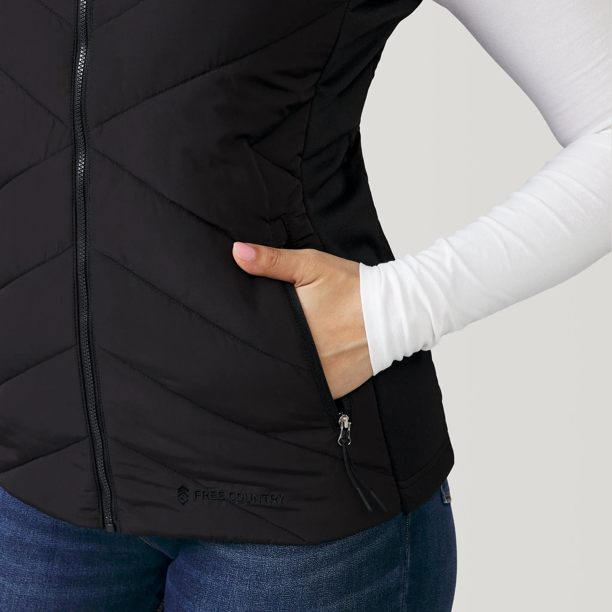 Women's Quilted Hybrid Vest