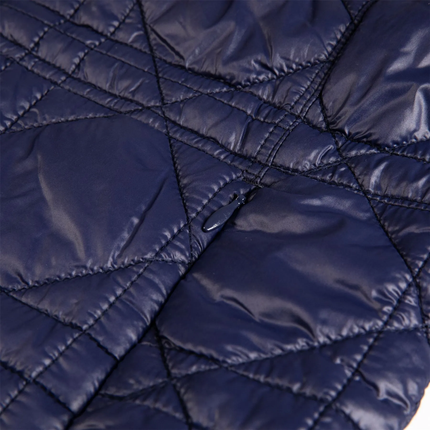 Womens Quilted Long Line Vest Navy - 2024