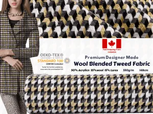 Wool Blended  Tweed fabric - GK - 6062